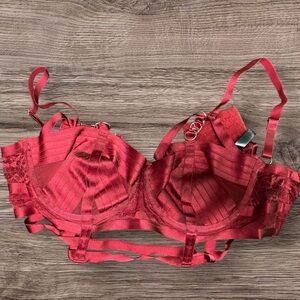 RED Torrid Curve Bra Straps & Rings NWOT Size 0 RED lingerie Undergarment Sexy